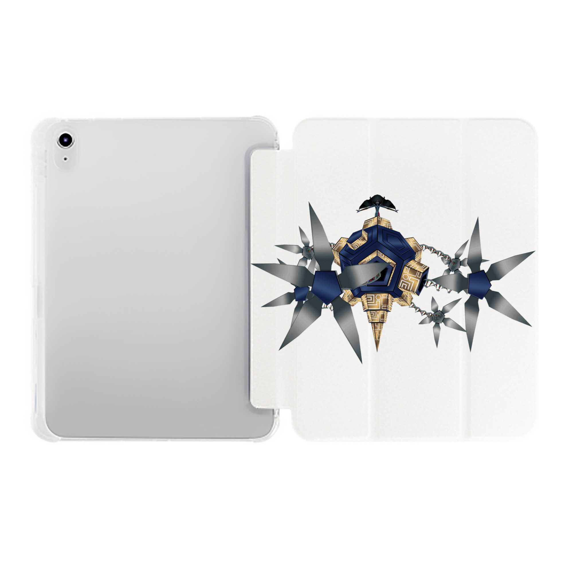（画像用） Digimon デジタルモンスター/デジモン IPad ケース ペン収納付き 三つ折りスタンド PUレザー×シリコン 対応機種9.5/10.5/10.9インチ